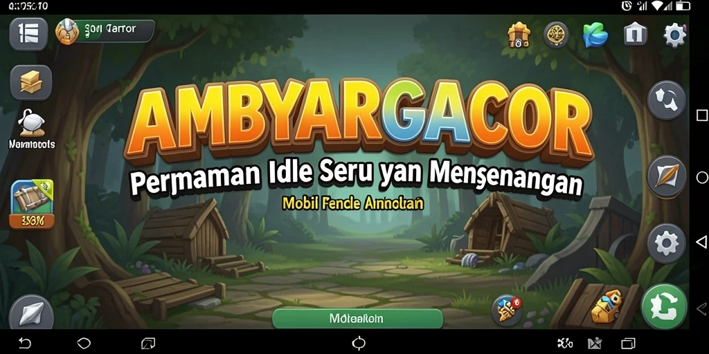 Tampilan gameplay seru dari AMBYARGACOR dengan elemen Idle.