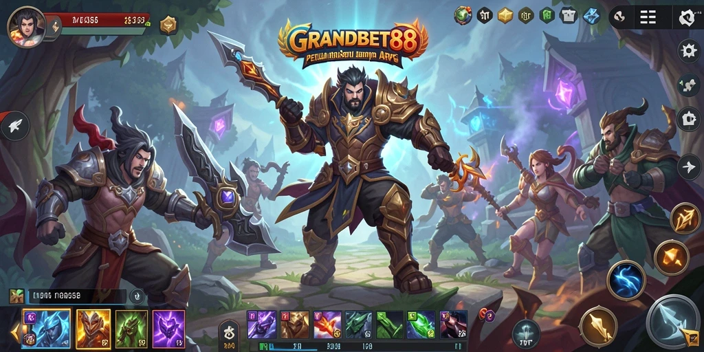 Tampilan screenshot utama menunjukkan aksi seru di dunia ARPG.