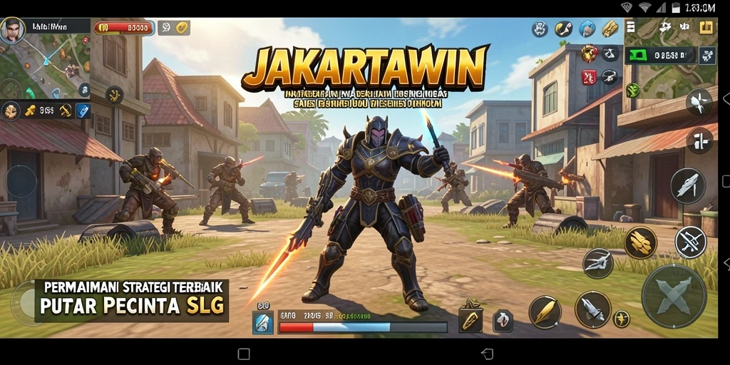Tampilan menarik gameplay SLG dari JAKARTAWIN saat bertempur.
