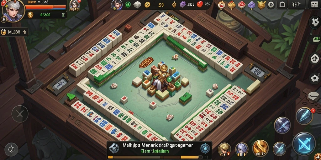 Tampilan gameplay seru dari permainan Mahjong MLBB8.