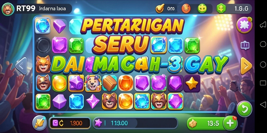 Gameplay RT99 yang seru dan menarik dalam genre Match-3.