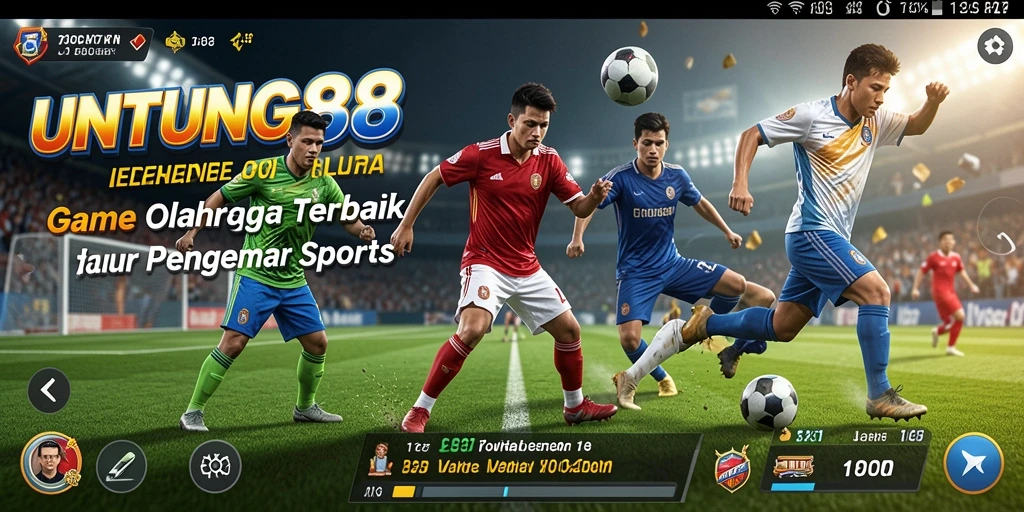 Screenshot gameplay UNTUNG88 menampilkan aksi olahraga yang seru dan dinamis.